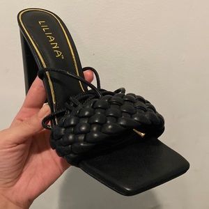 Braided wraparound heels